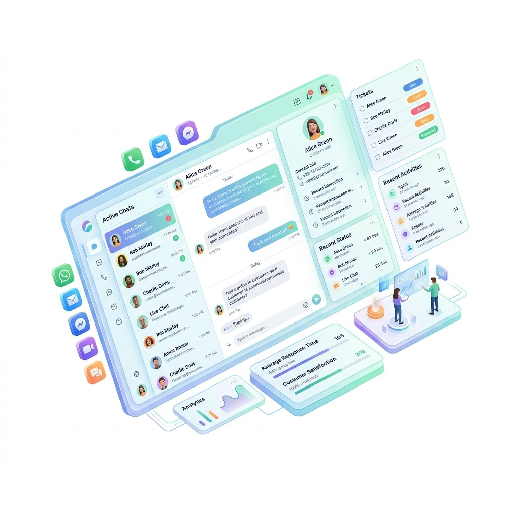 Chat Inbox Interface PNG
